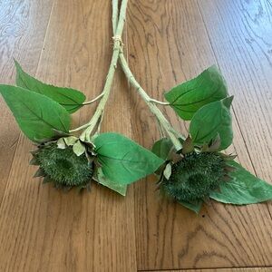 Faux Sunflower Stems